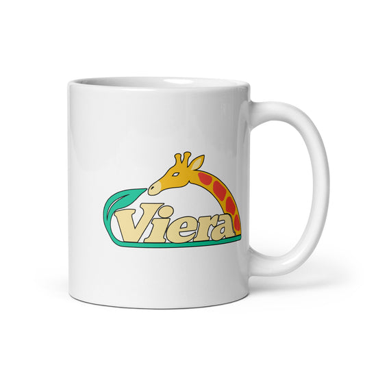 Viera — White mug, 11 oz, right side, logo on both sides