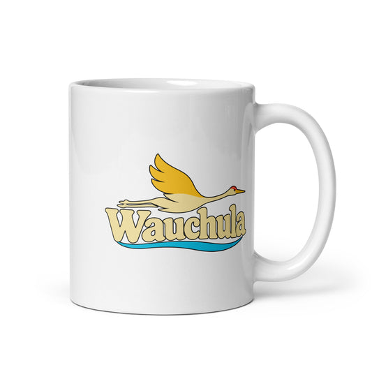 Wauchula — White mug, 11 oz, right side, logo on both sides