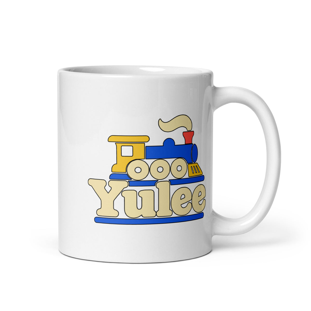 Yulee — White mug, 11 oz, right side, logo on both sides