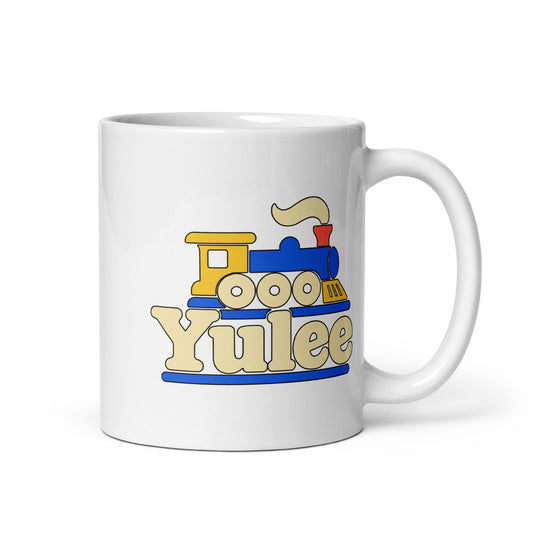 Yulee — White mug, 11 oz, right side, logo on both sides