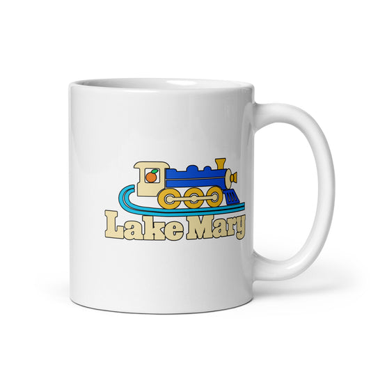 Lake Mary — White mug, 11 oz, right side, logo on both sides