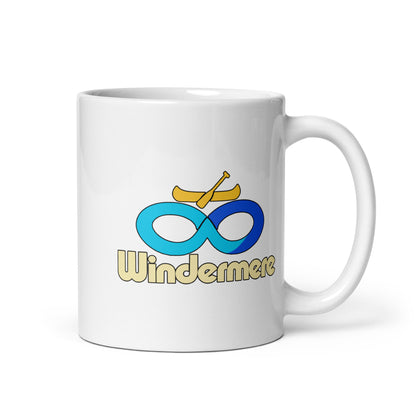 Windermere — White mug, 11 oz, right side, logo on both sides