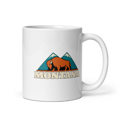 Montana — white mug, 11 oz, right side, logo on both sides