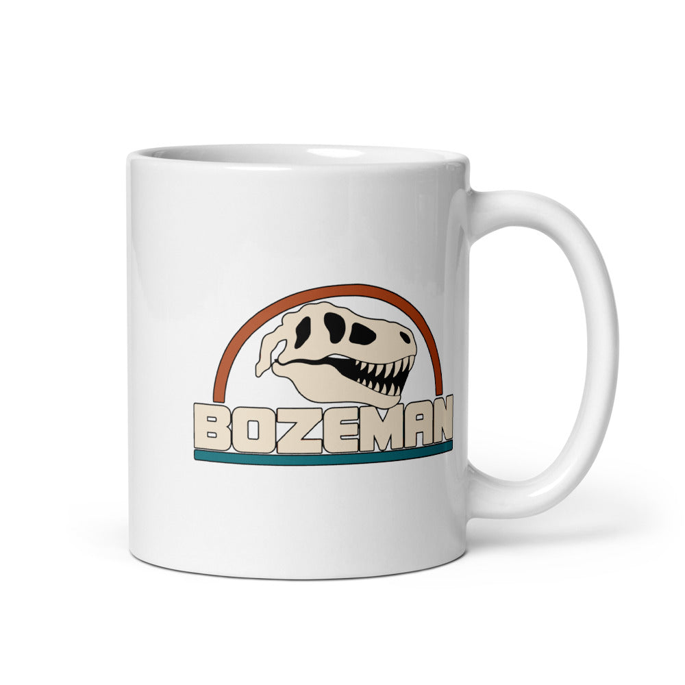Bozeman — white mug, 11 oz, right side, logo on both sides