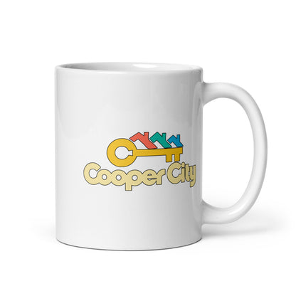 Cooper City — white mug, 11 oz, right side, logo on both sides