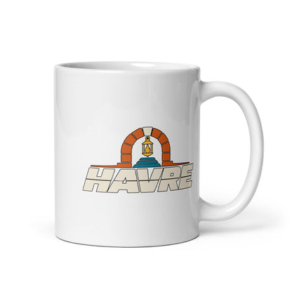 Havre — white mug, 11 oz, right side, logo on both sides