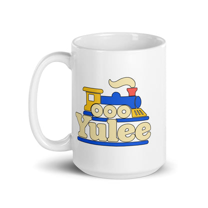 Yulee — White mug, 15 oz, left side, logo on both sides