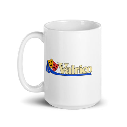 Valrico — white mug, 15 oz, left side, logo on both sides