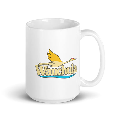 Wauchula — White mug, 15 oz, right side, logo on both sides