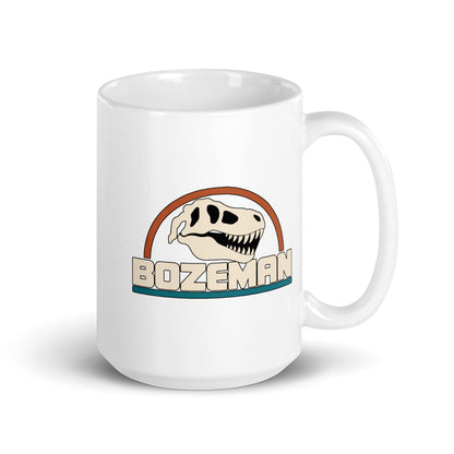 Bozeman — white mug, 15 oz, right side, logo on both sides