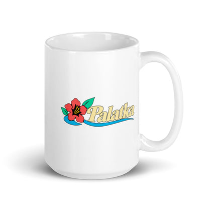 Palatka — white mug, 15 oz, right side, logo on both sides