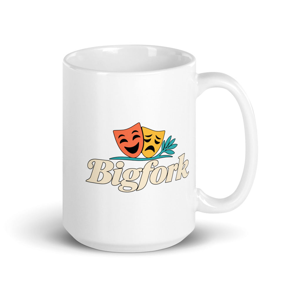 Bigfork — white mug, 15 oz, right side, logo on both sides