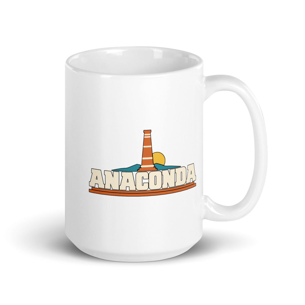 Anaconda — white mug, 15 oz, right side, logo on both sides
